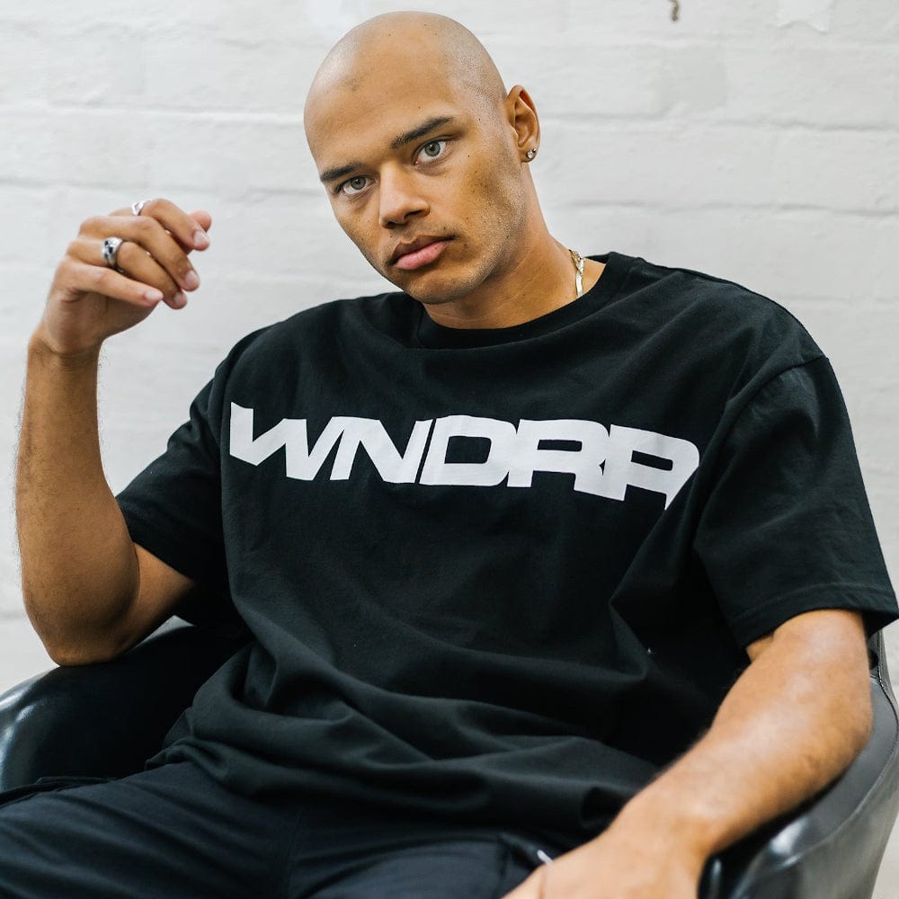 WNDRR Motif Box Fit Tee - Black