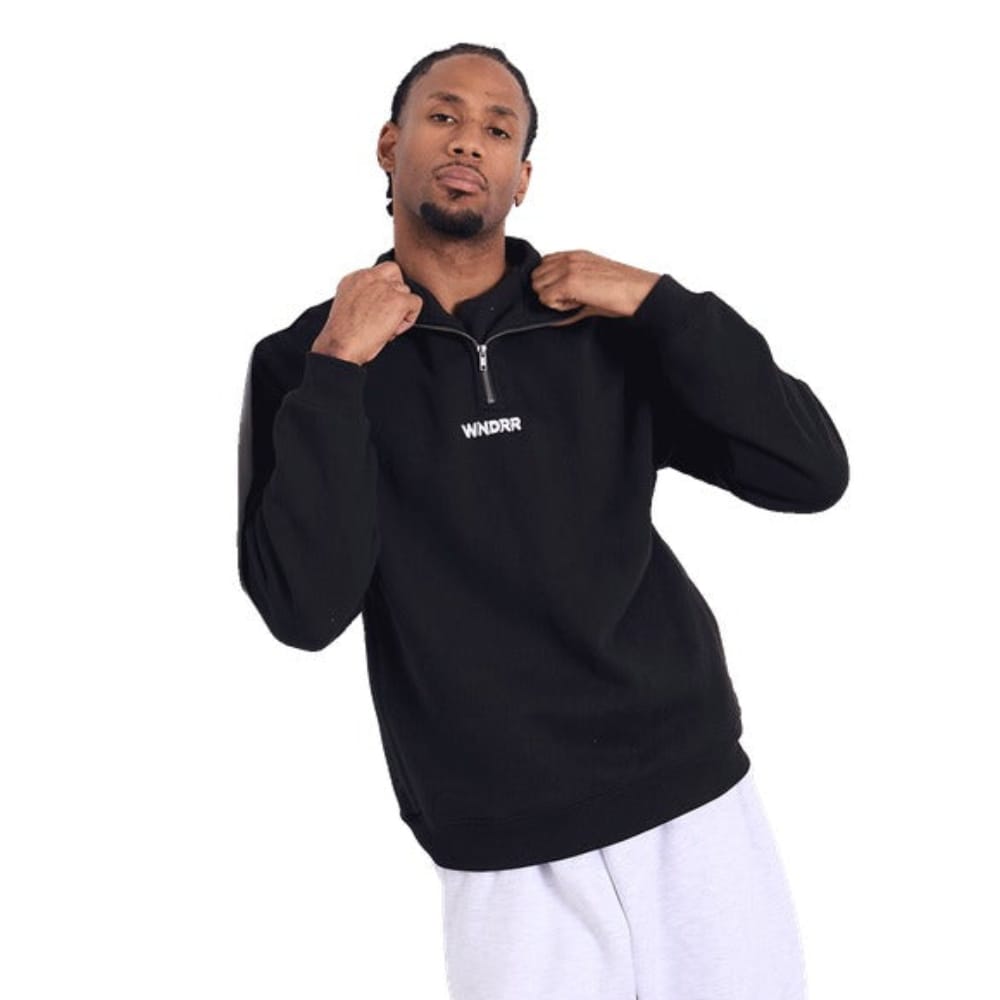 WNDRR Nimbus 1/4 ZIP Sweat - Black