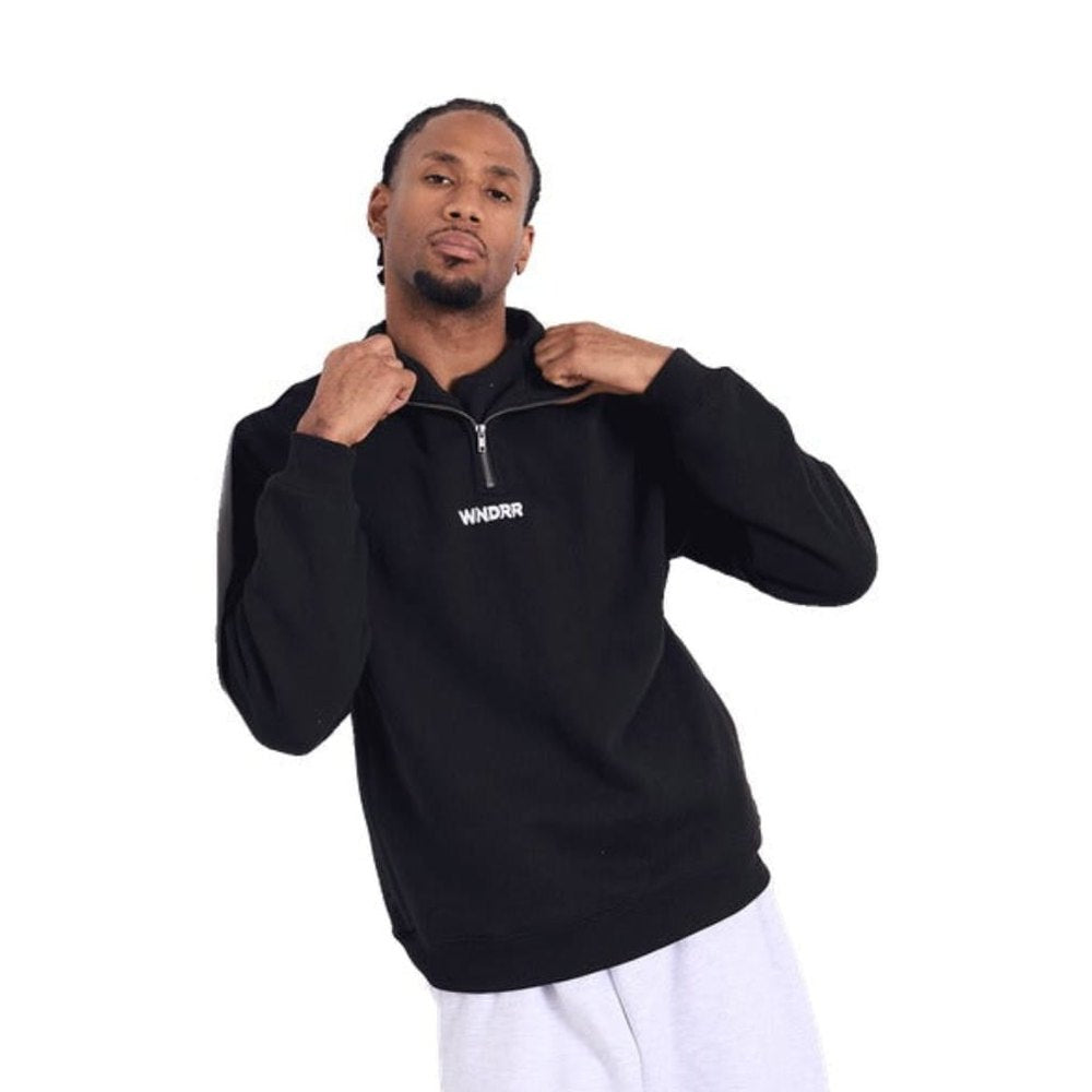 WNDRR Nimbus 1/4 ZIP Sweat - Black