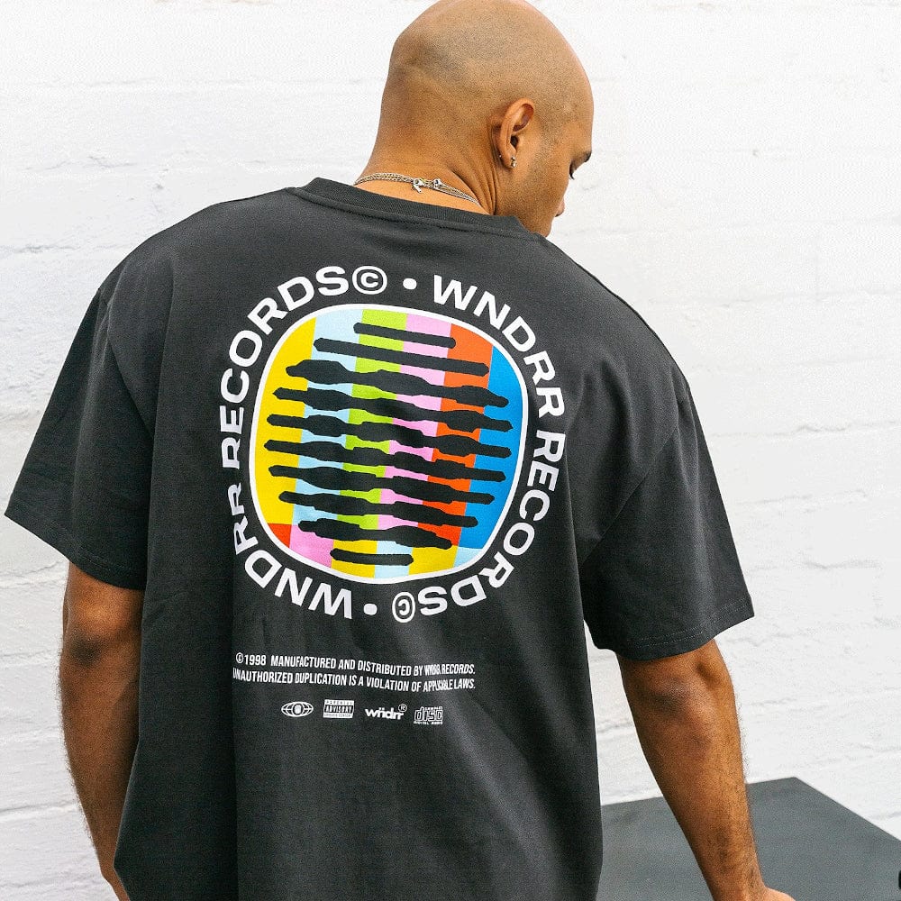 WNDRR No Signal Box Fit Tee - Faded Black