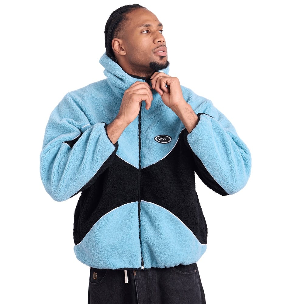 WNDRR Orbit Fleece Jacket - Blue/Black
