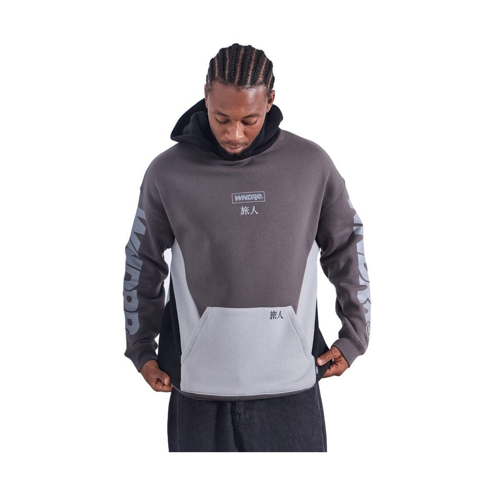 WNDRR Privacy Panel Hood Sweat - Grey / Black