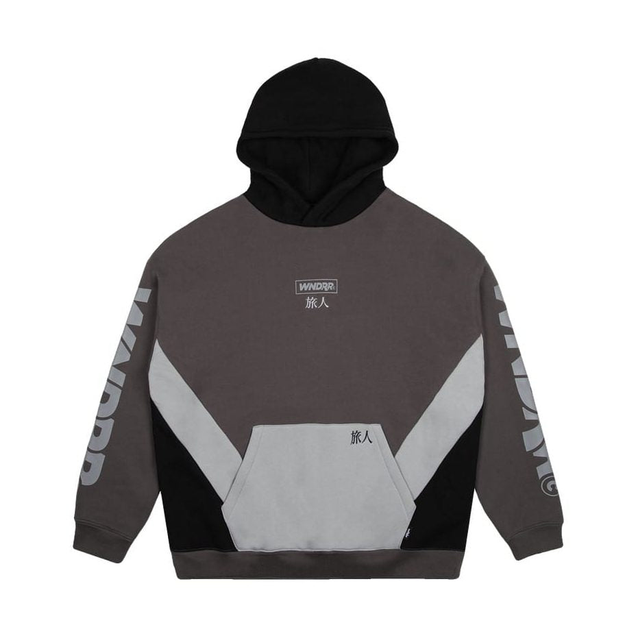 WNDRR Privacy Panel Hood Sweat - Grey / Black