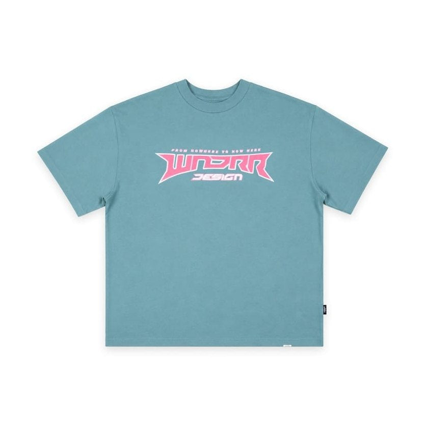 WNDRR Pulse Heavy Weight Tee - Dusk Blue