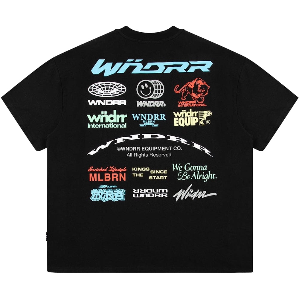 WNDRR Represent Heavy Weight Tee - Black