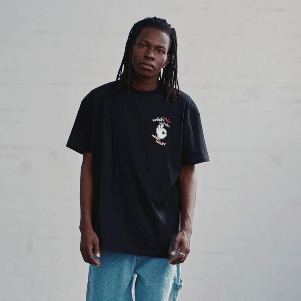 WNDRR Ribbon Box Fit Tee - Black