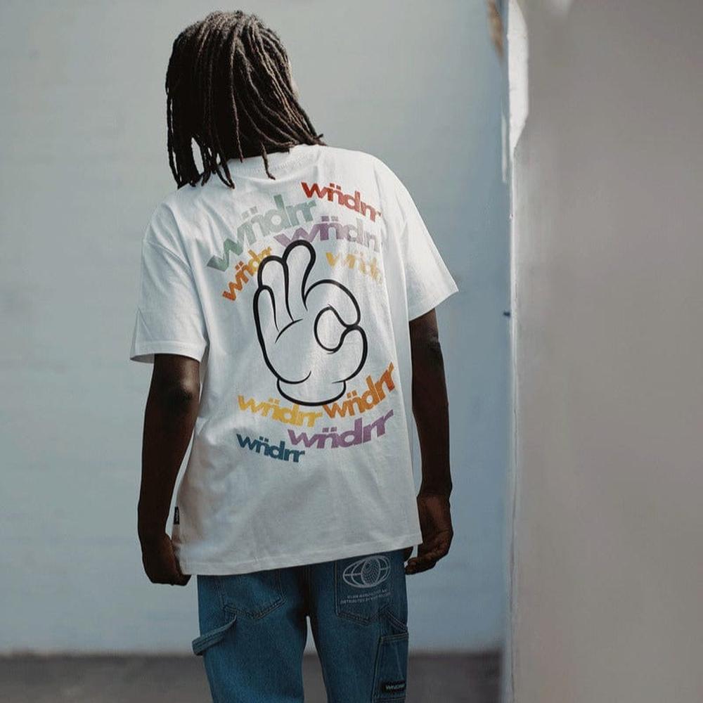 WNDRR Ribbon Box Fit Tee - White