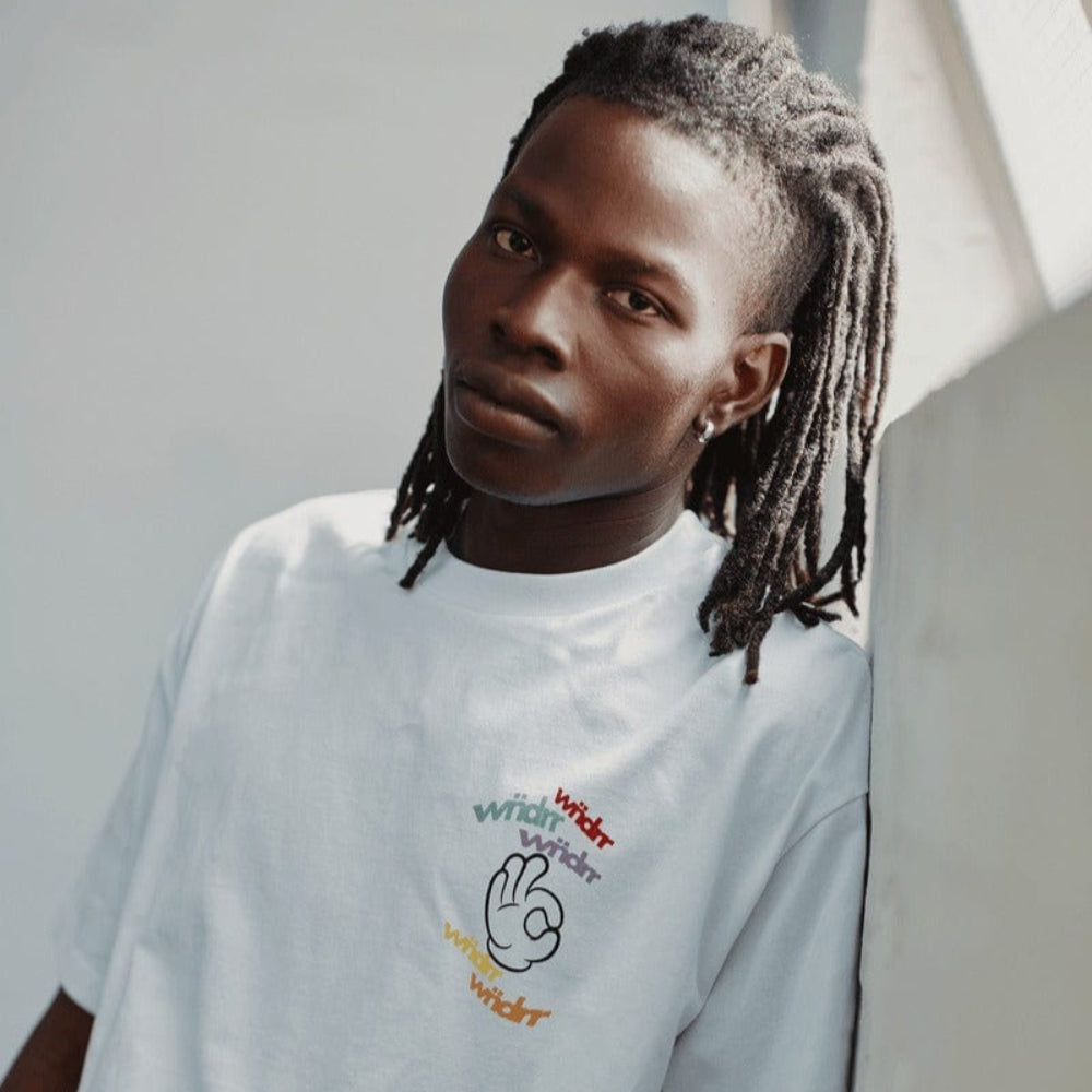 WNDRR Ribbon Box Fit Tee - White