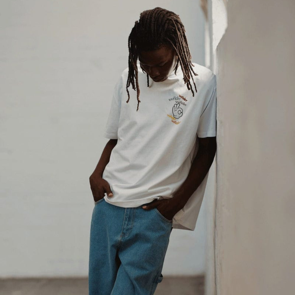 WNDRR Ribbon Box Fit Tee - White