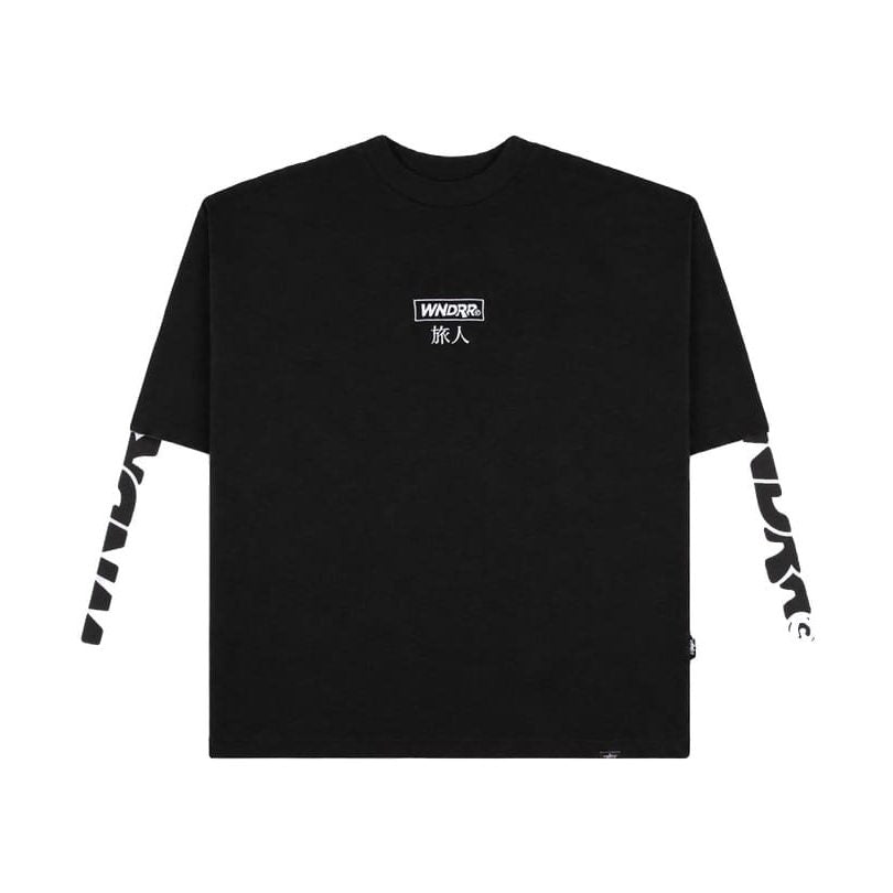 WNDRR Shodo Layered L/S Tee - Black