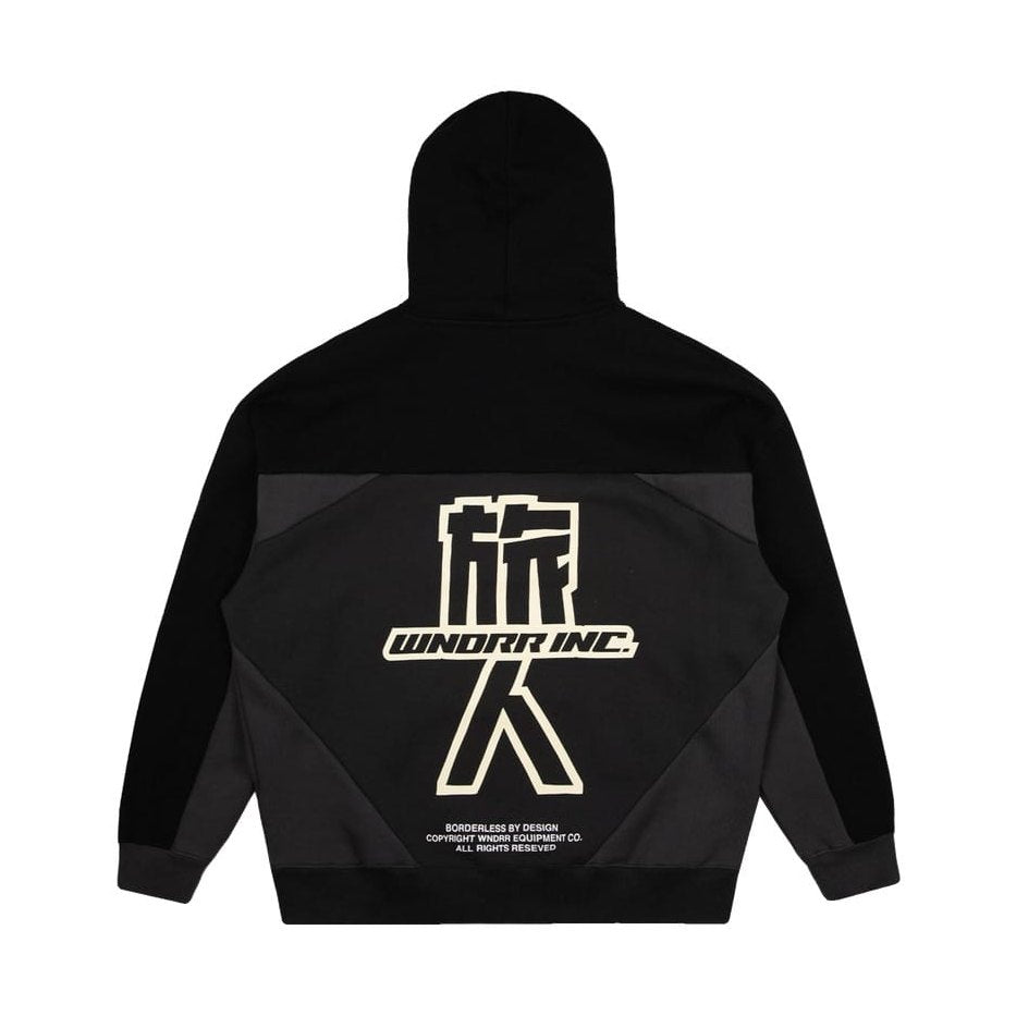 WNDRR Shoji Panel Hood Sweat - Black