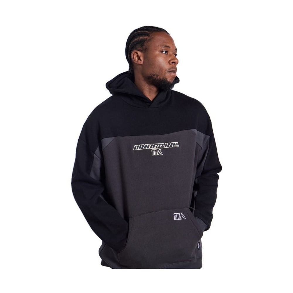 WNDRR Shoji Panel Hood Sweat - Black