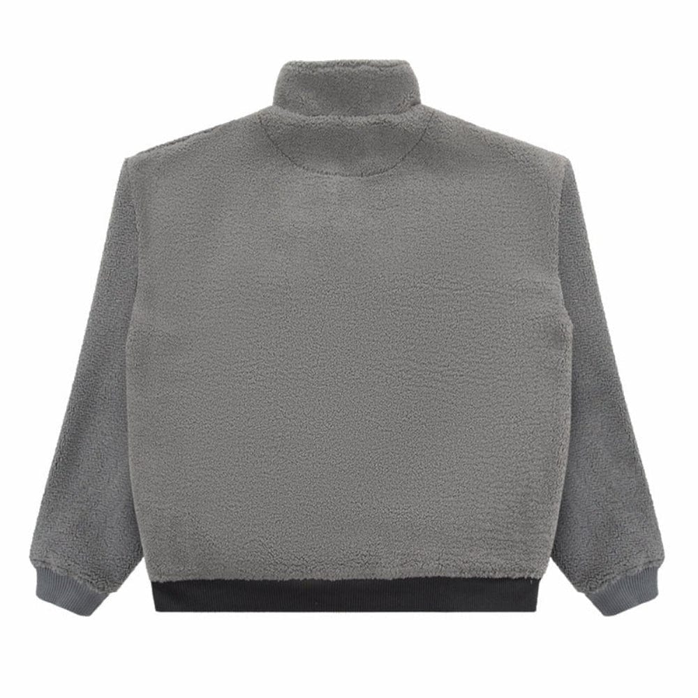 WNDRR Starter 1/4 Zip Polar Fleece Sweat - Grey / Black