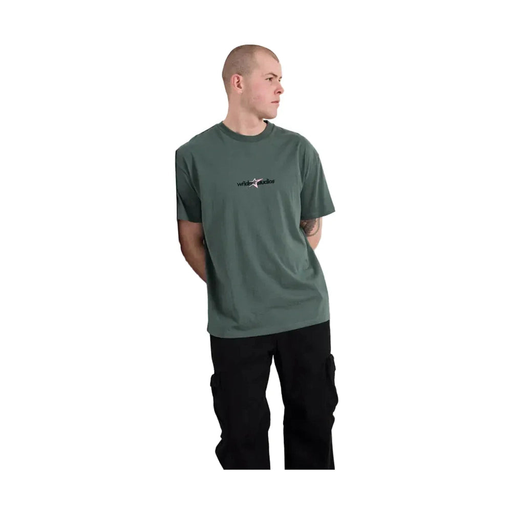 WNDRR Stxr Box Fit Tee - Dark Green