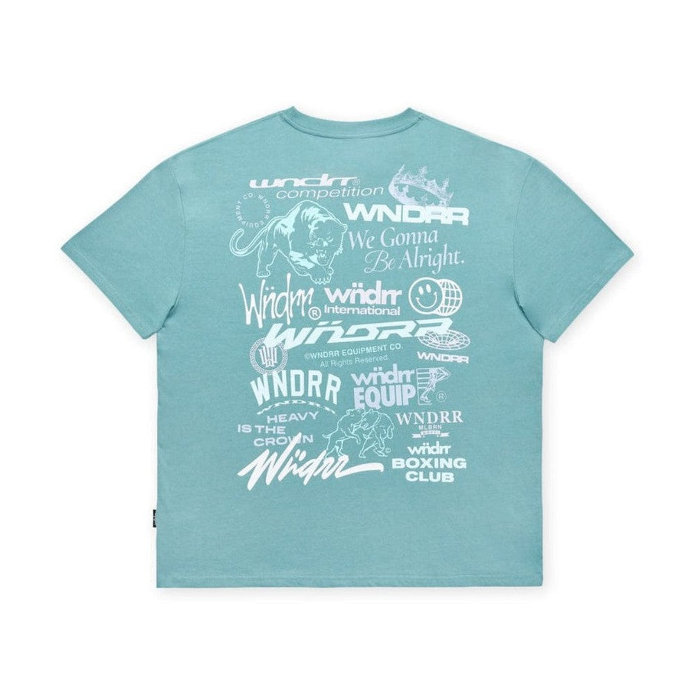 WNDRR Syndicate Box Fit Tee - Dusk Blue