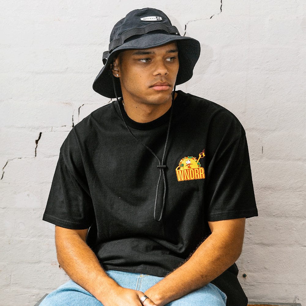 WNDRR Taco Box Fit Tee - Black