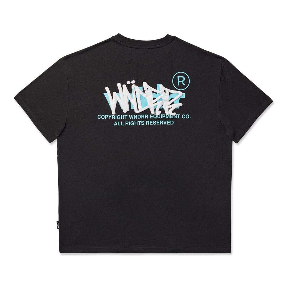 WNDRR Tagged Box Fit Tee - Black
