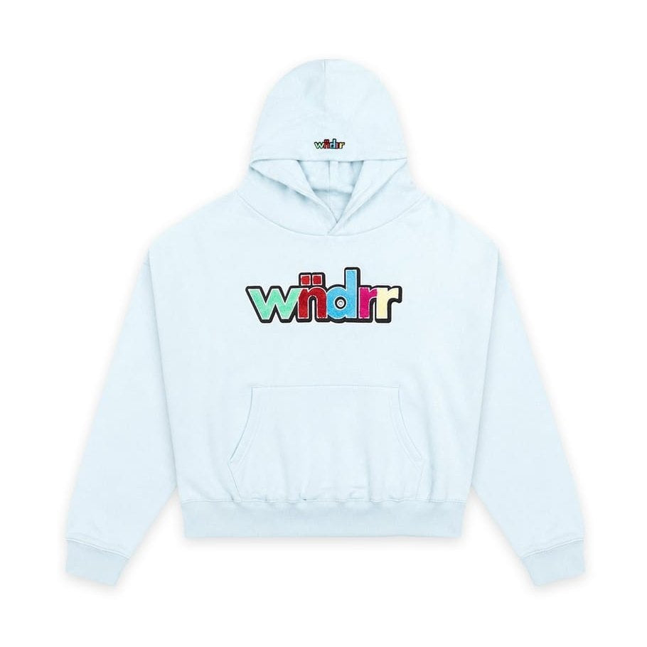 WNDRR Tint Cropped Hood Sweat - Baby Blue