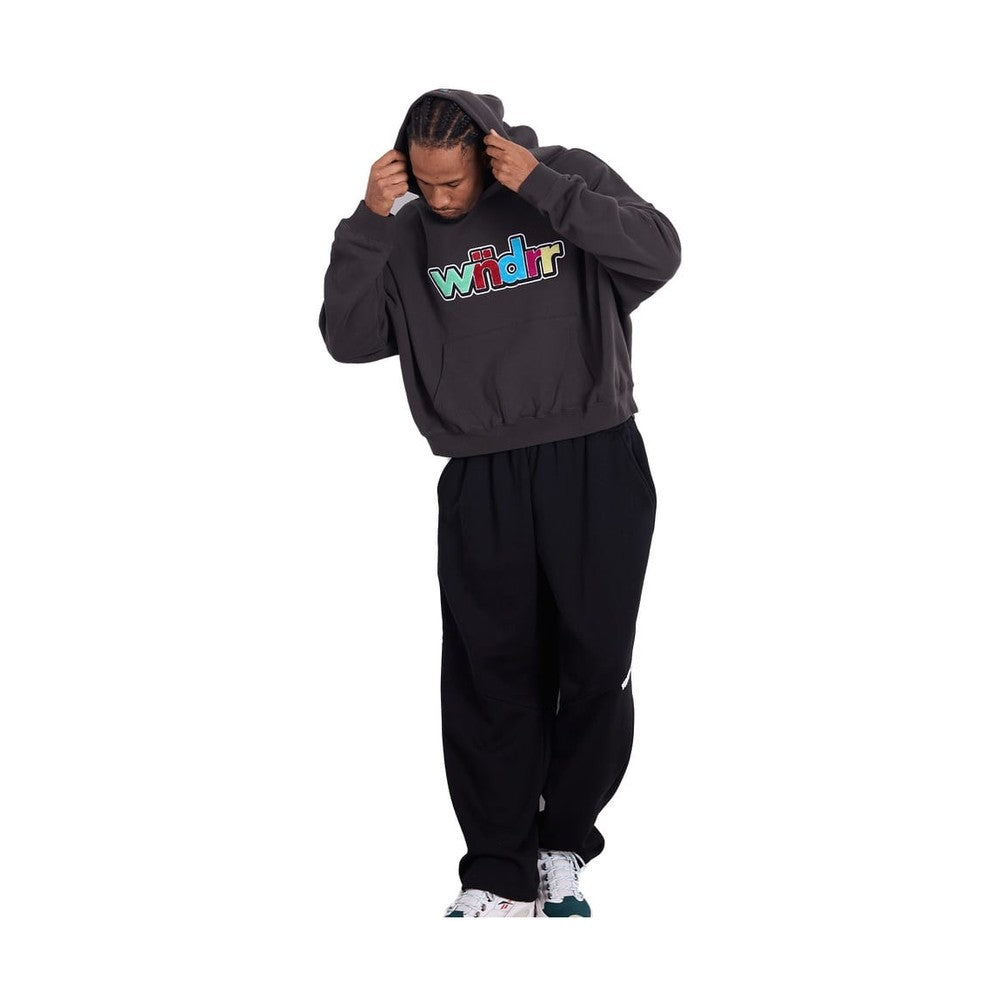 WNDRR Tint Cropped Hood Sweat - Faded Black