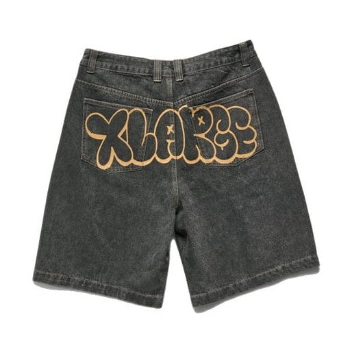 XLarge Burst Bull Denim 91 Short - Washed Black