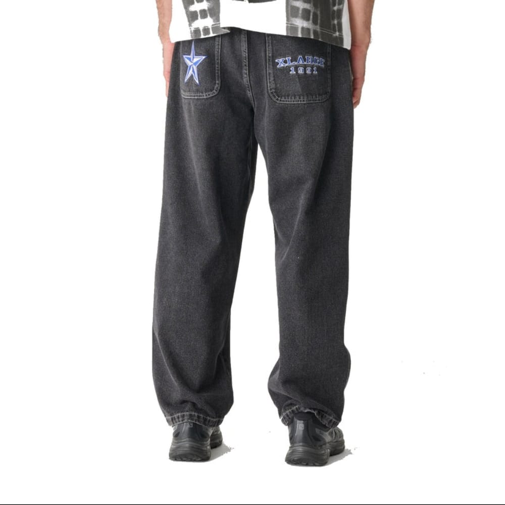 XLarge College Star Bull Denim Pant - Worn Black