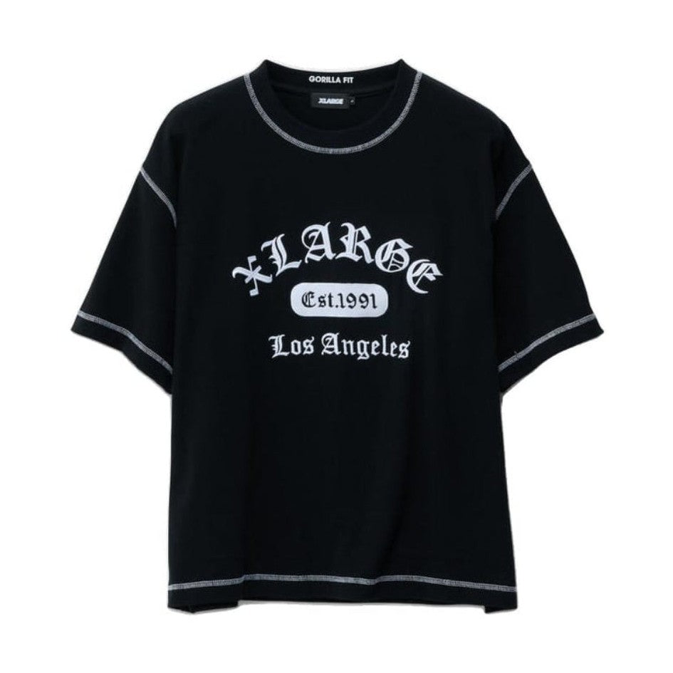 XLarge Flatlock Gorilla Fit Tee - Black