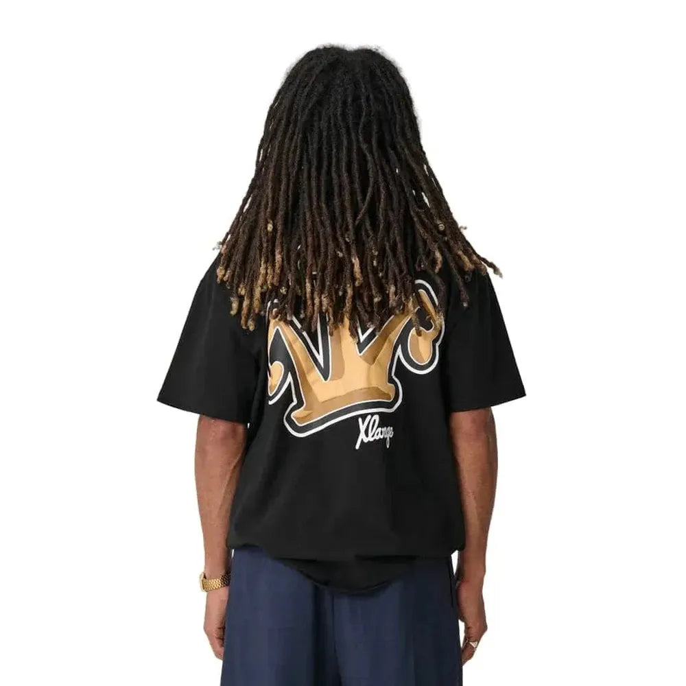 XLarge Folded Crown Tee - Solid Black