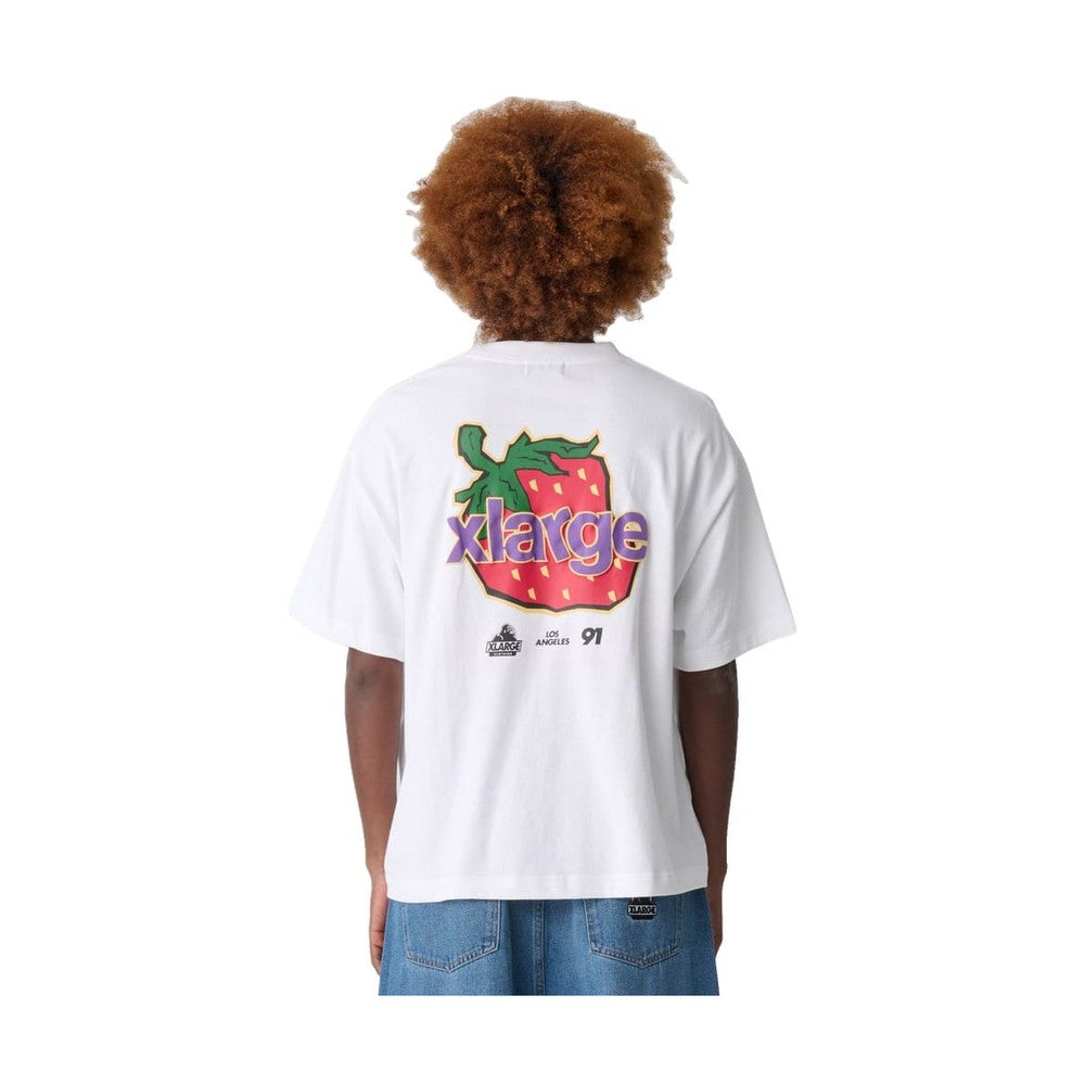 XLarge Strawberry Gorilla Fit Tee - White