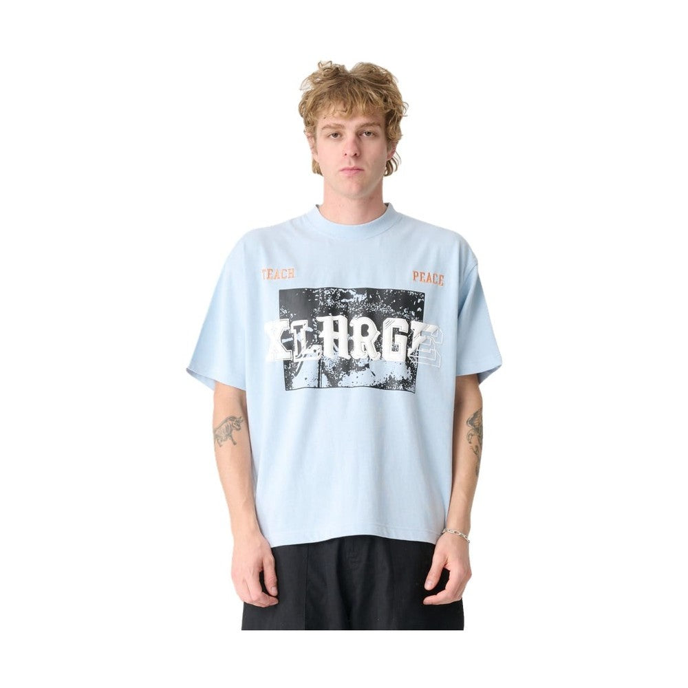 XLarge Teach Peace Gorilla Fit Tee - Dusty Ice