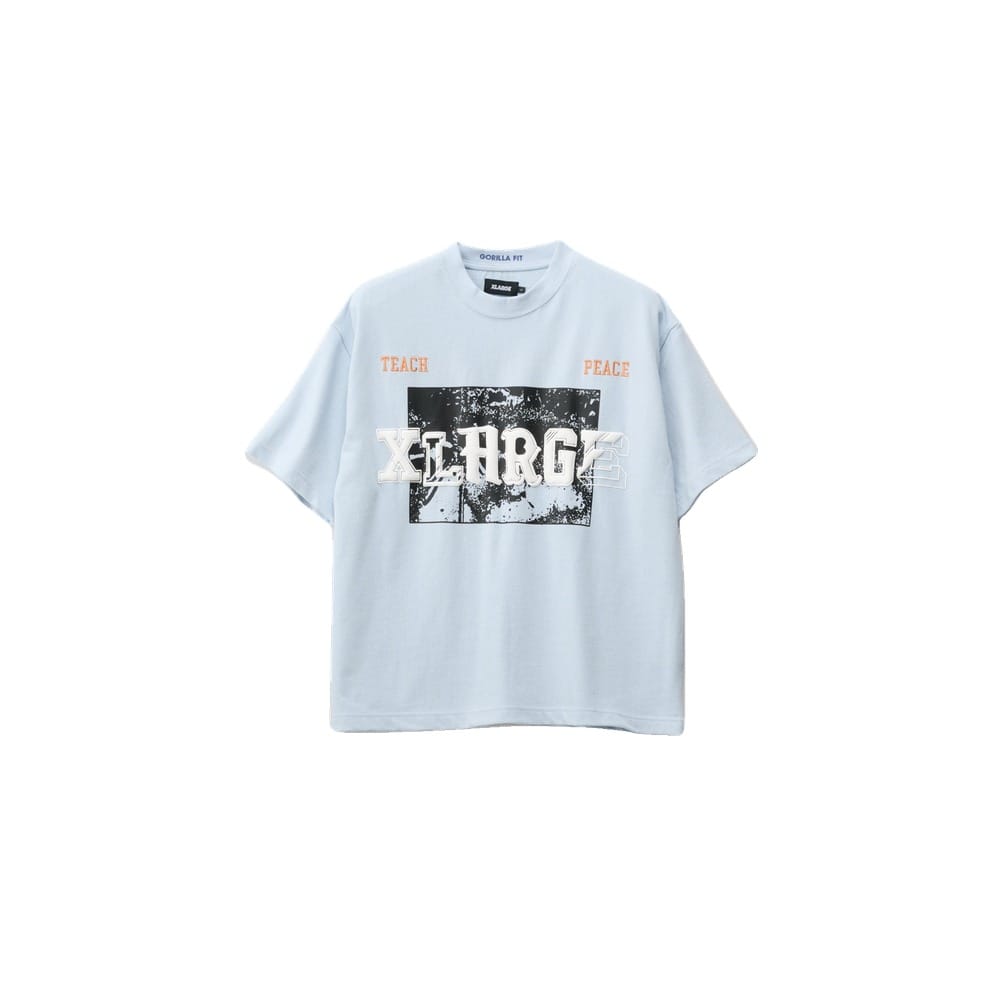 XLarge Teach Peace Gorilla Fit Tee - Dusty Ice
