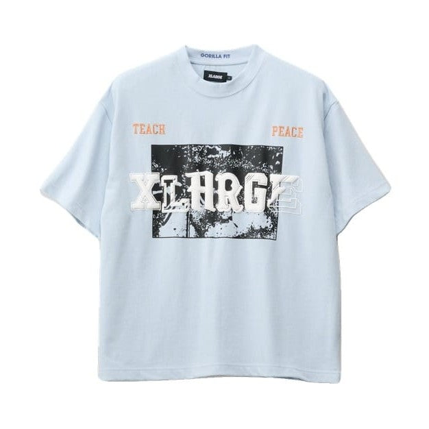 XLarge Teach Peace Gorilla Fit Tee - Dusty Ice