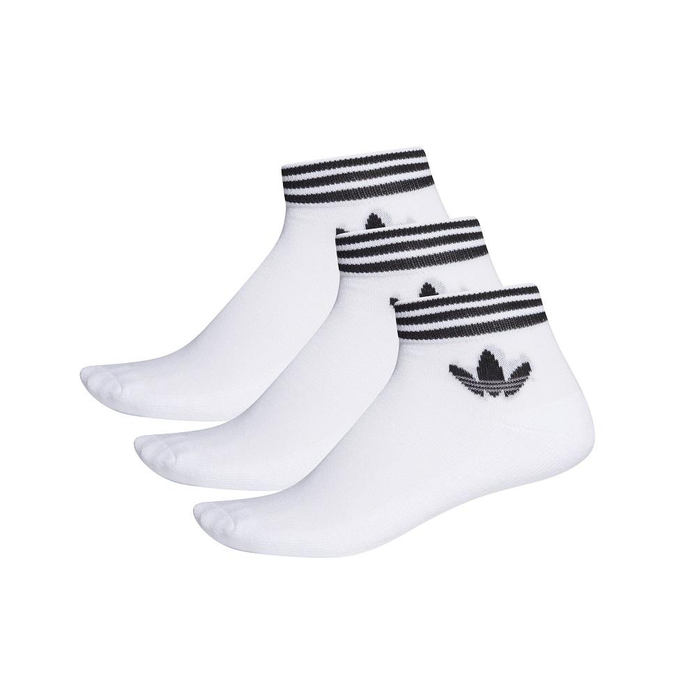adidas Trefoil Ankle Sock 3 Pack - White