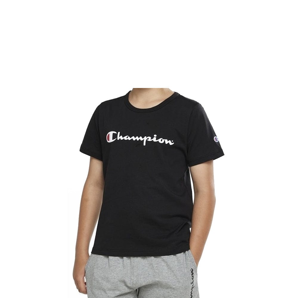 Champion Kids Script Tee - Black