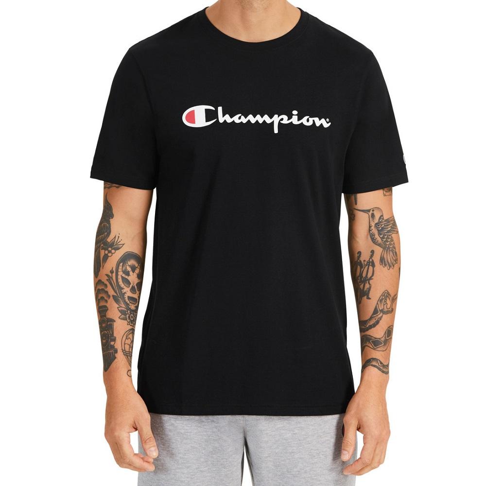 Champion Script Tee - Black