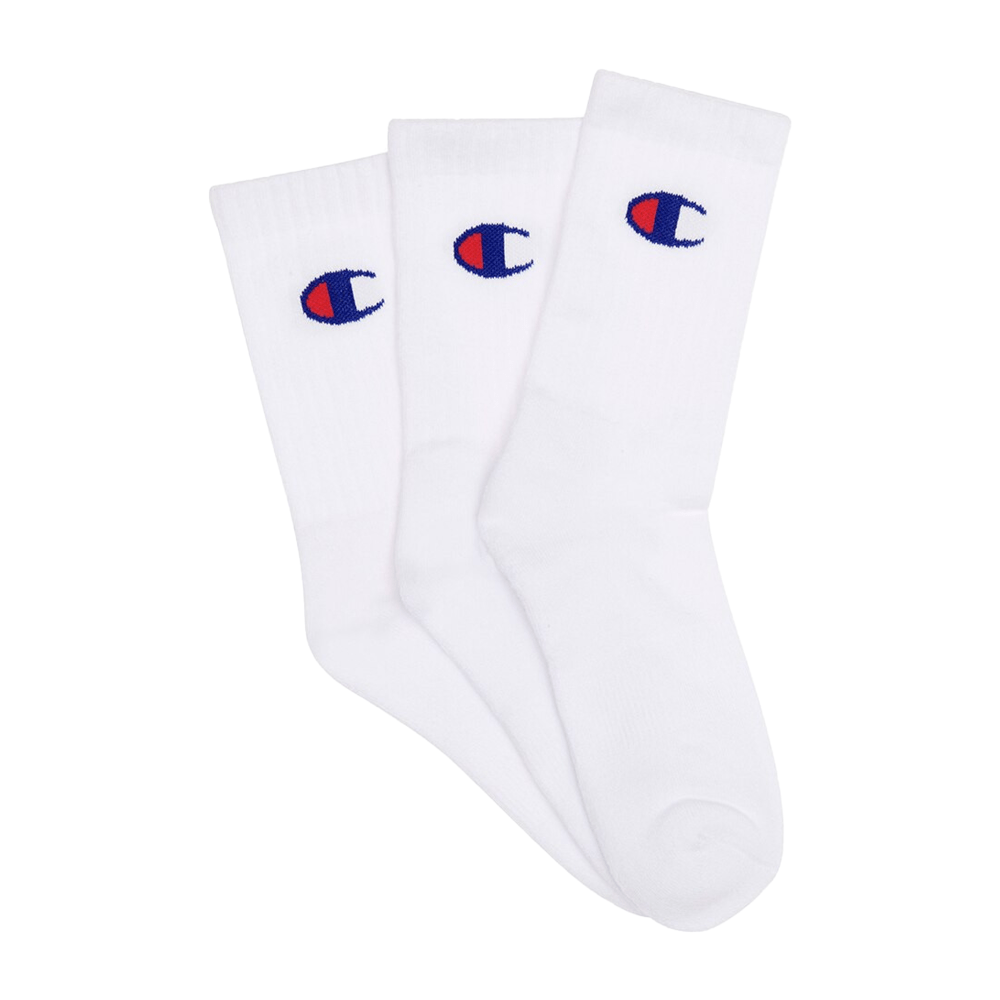 Champion SPS C Logo Crew Sock 3 Pack - White