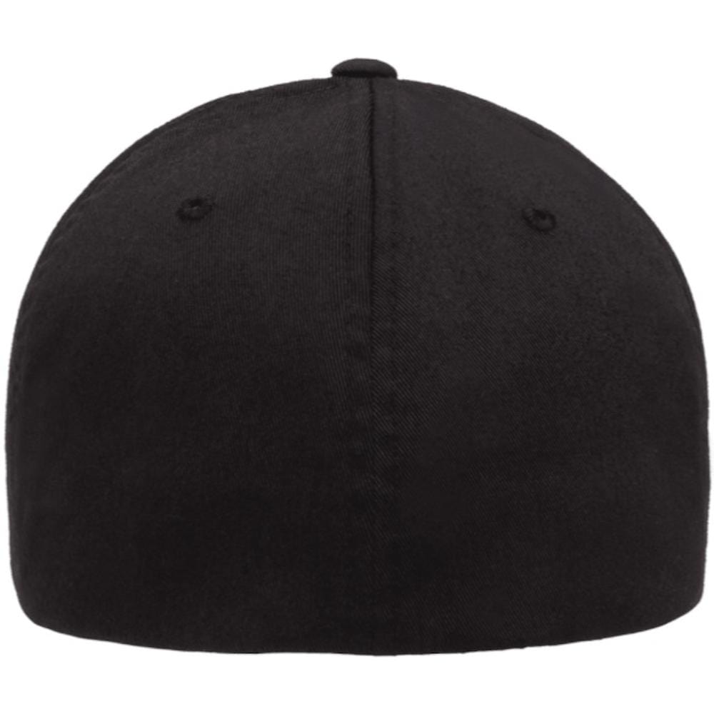 Flexfit Hexa 5 Panel Fitted Cap - Black