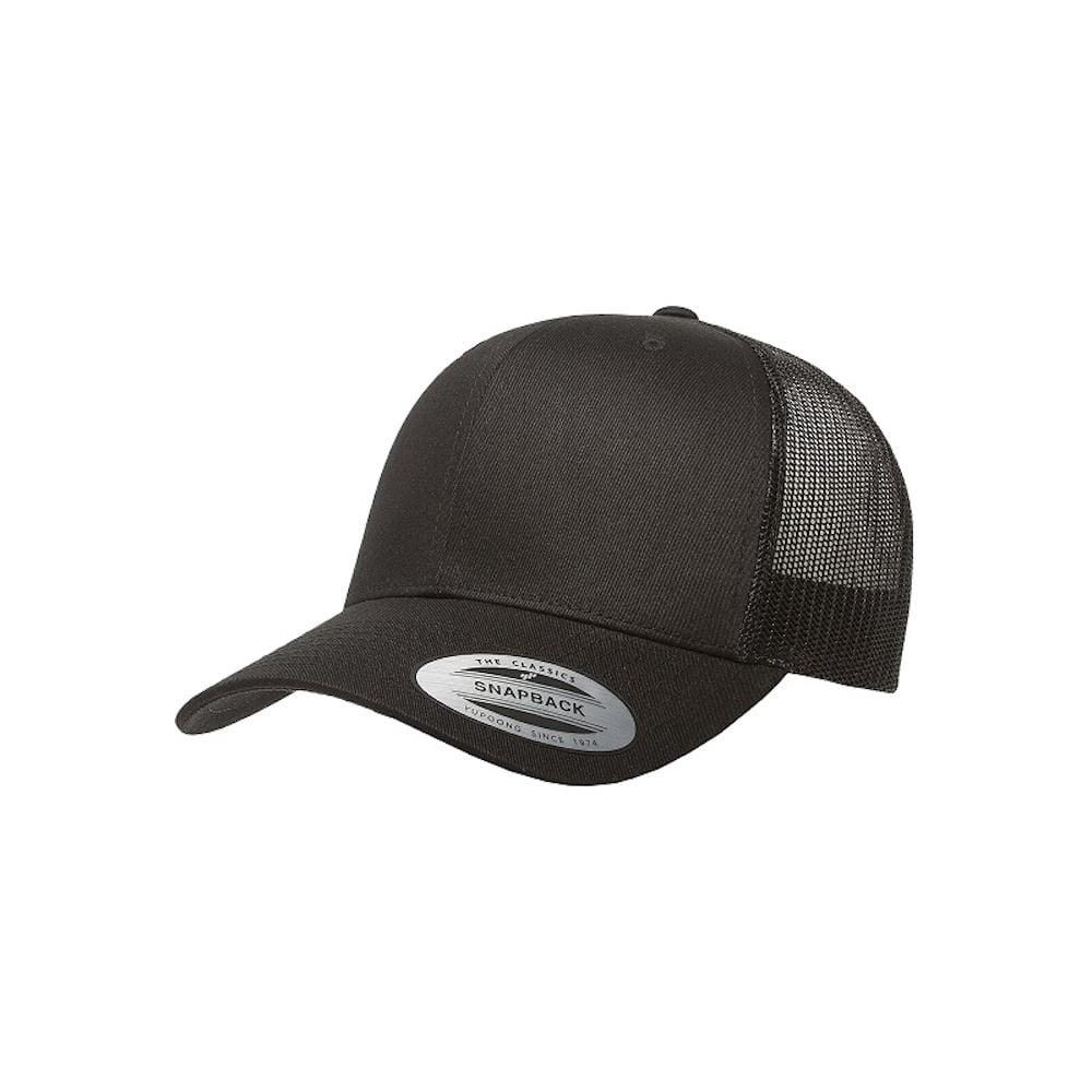 Flexfit Youth Classic Retro Wade Trucker Snapback - Black