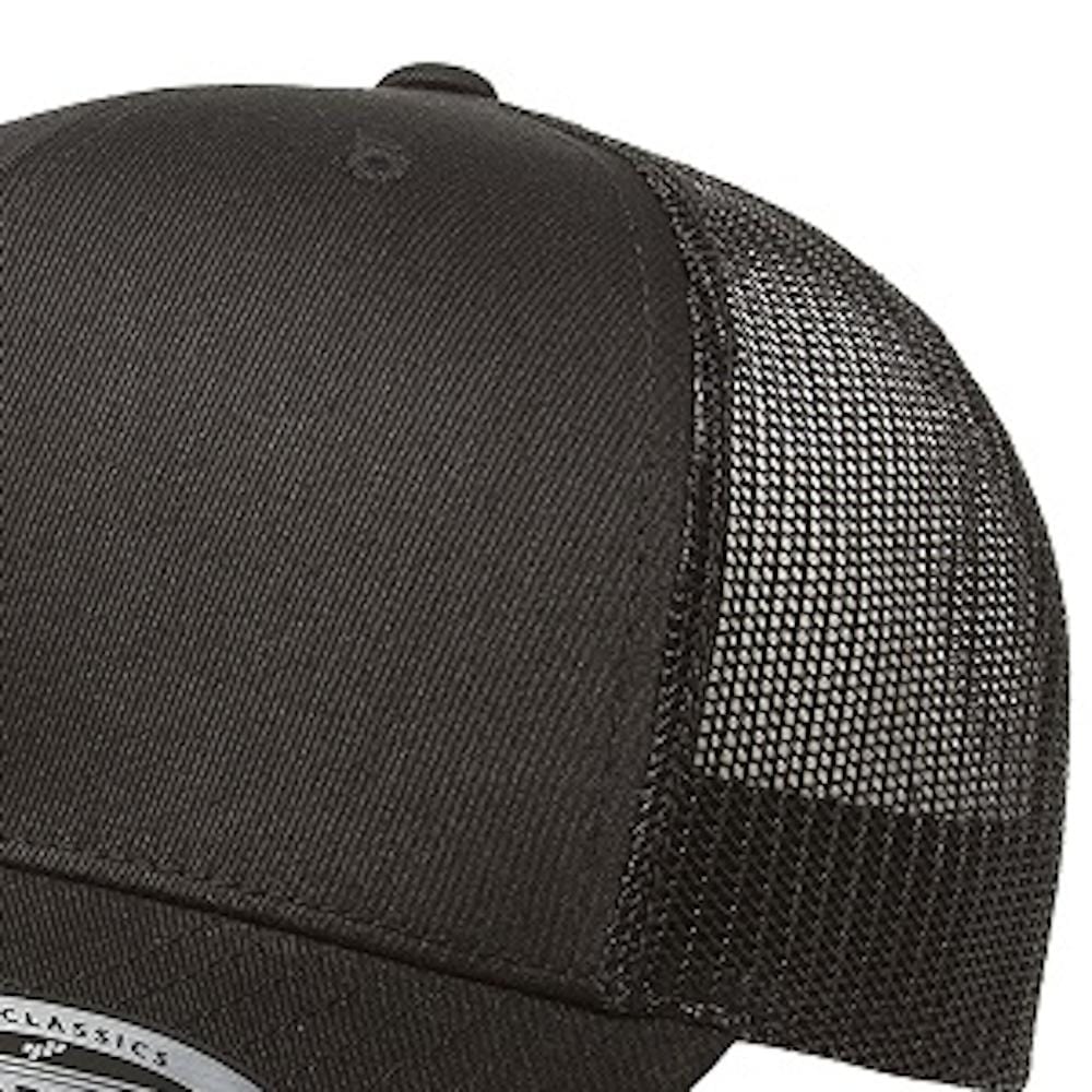 Flexfit Youth Classic Retro Wade Trucker Snapback - Black