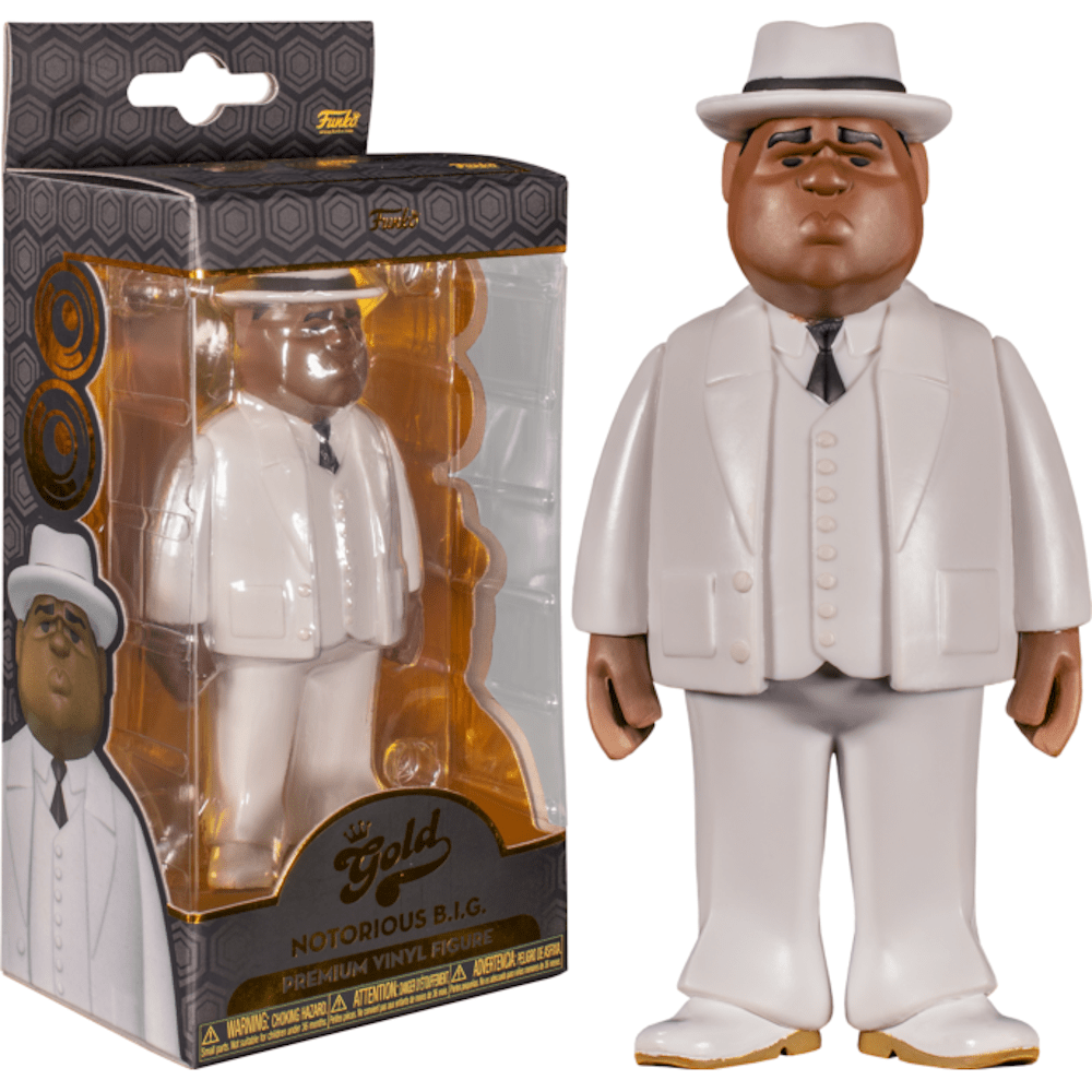 Funko 5" Pop! Vinyl Gold Notorious BIG White Suit
