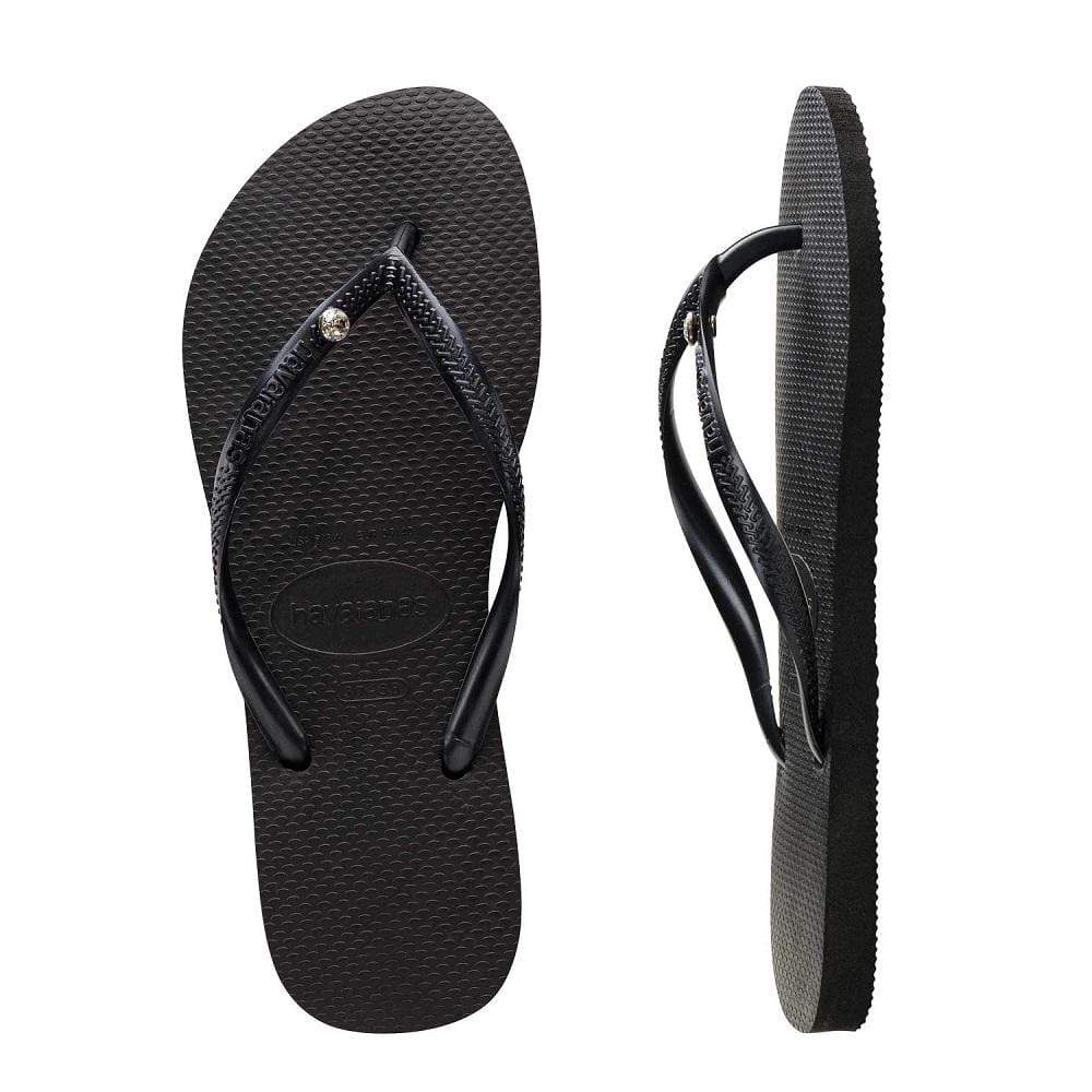 Havaianas Slim Crystal Womens - Black