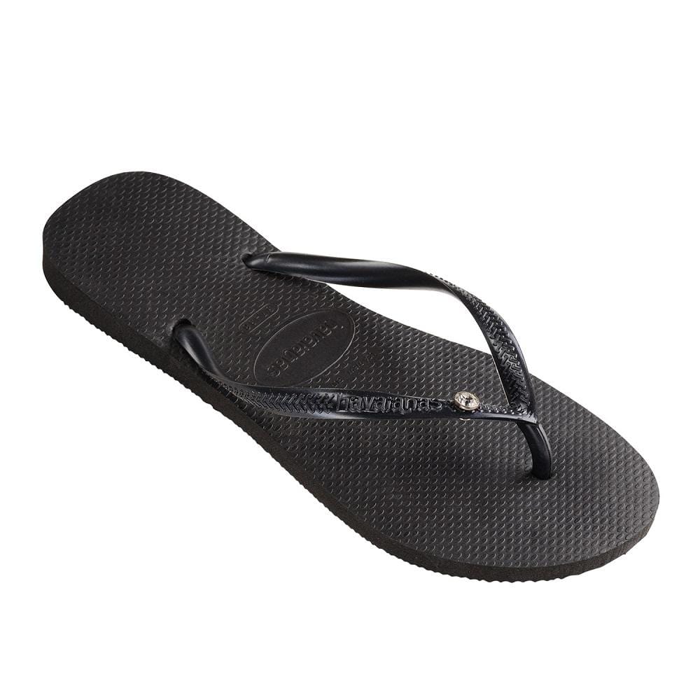 Havaianas Slim Crystal Womens - Black