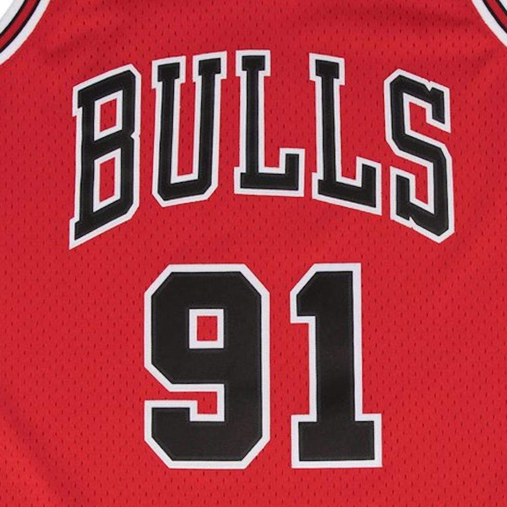 Mitchell & Ness Swingman Jersey Chicago Bulls Dennis Rodman Road 97/98 - Red