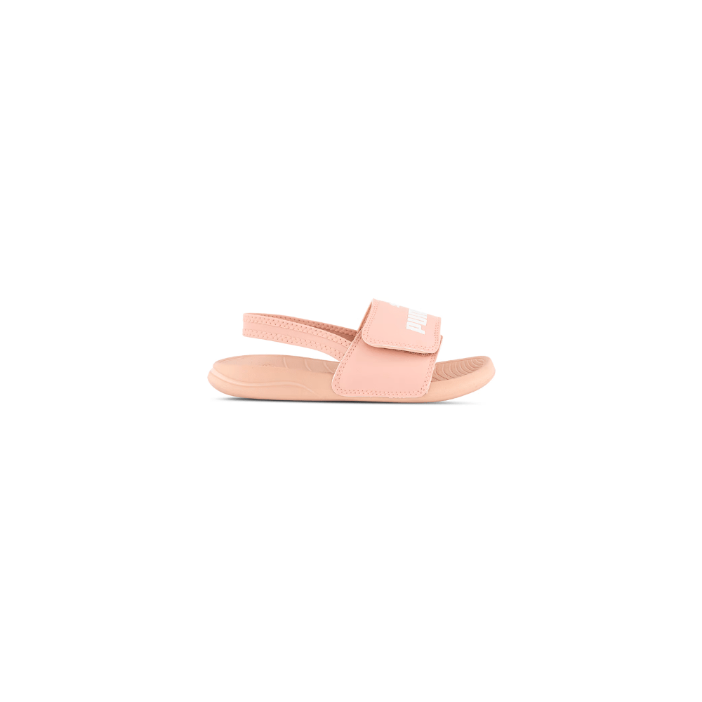 PUMA Childrens Popcat 20 Backstrap Slide - Rose Quartz / White