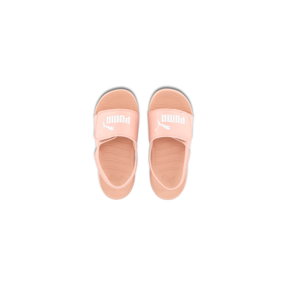 PUMA Childrens Popcat 20 Backstrap Slide - Rose Quartz / White