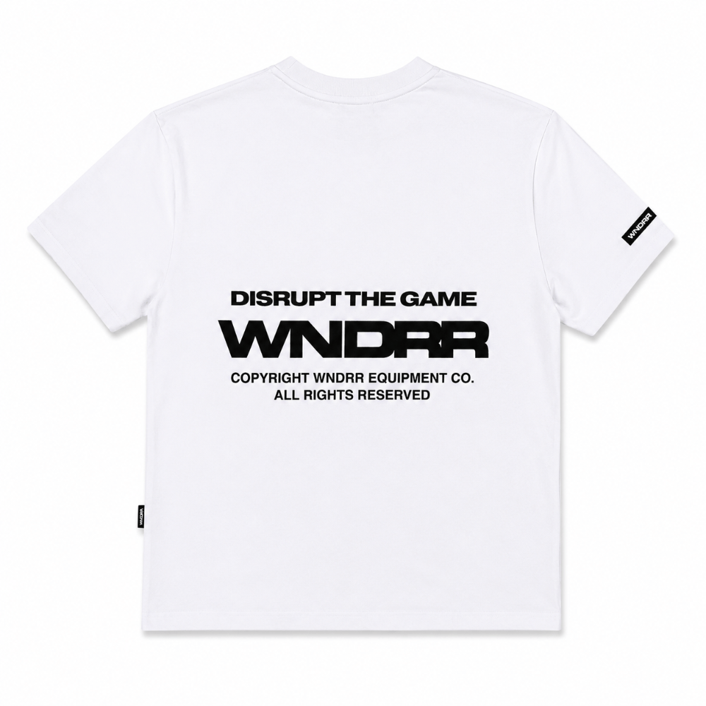 WNDRR Refrain Box Fit Tee - White