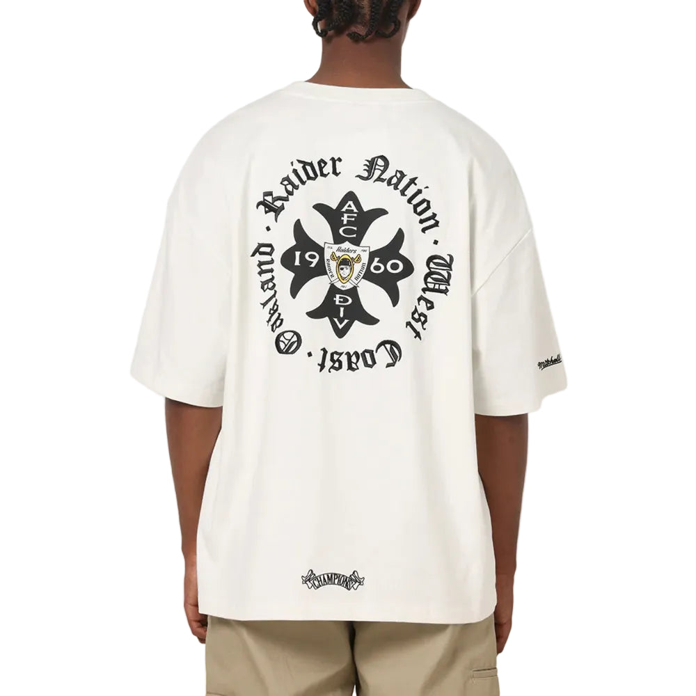 Mitchell & Ness Nation Tee Oakland Raiders - Vintage White