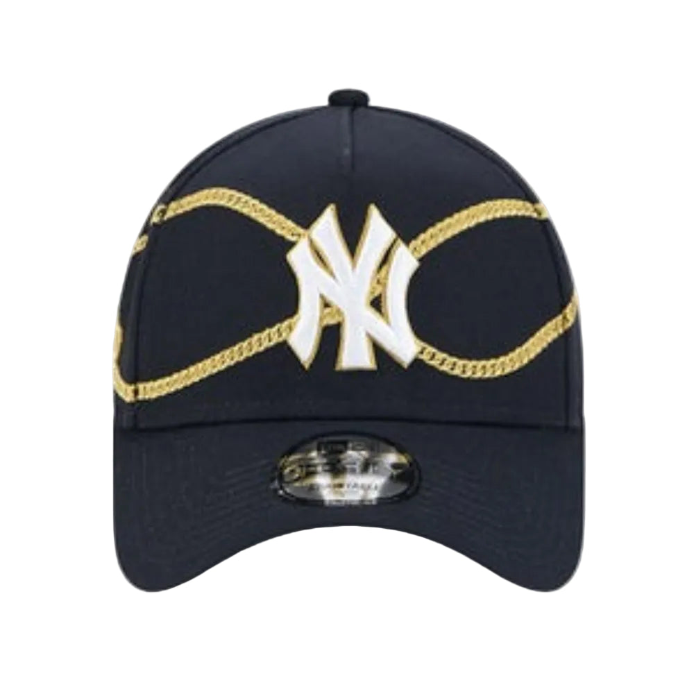 New Era 9Forty A-Frame Chain Wrap New York Yankees - Navy Front