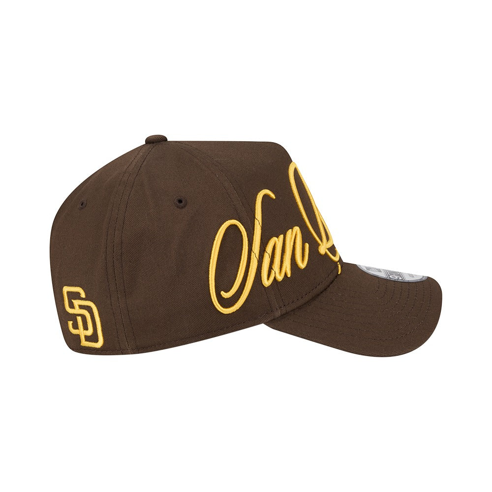 New Era 9FORTY A-Frame Calligraphic San Diego Padres - Brown - Image 5