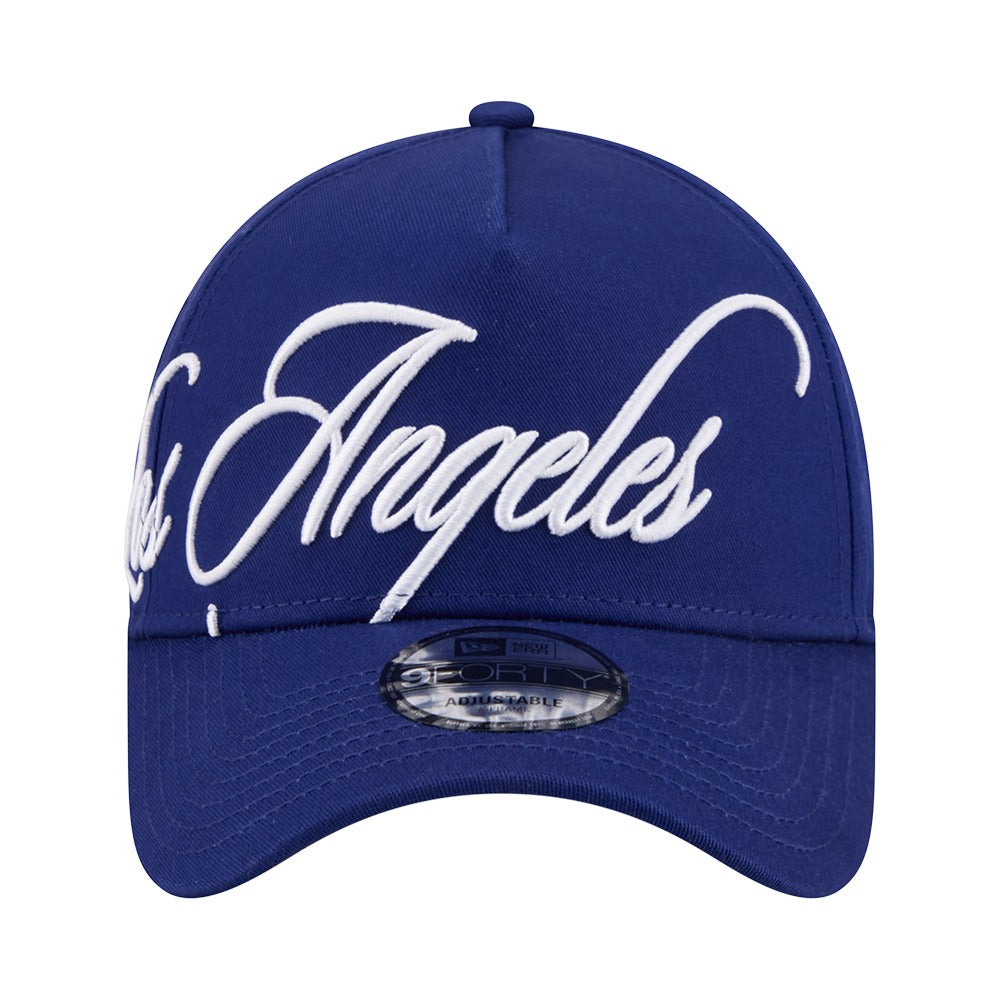 New Era 9FORTY A-Frame Calligraphic Los Angeles Dodgers - Blue