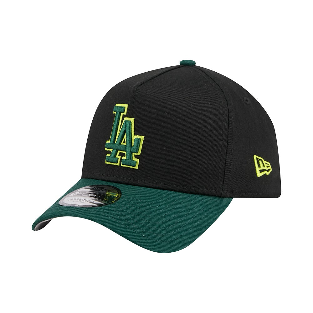 New Era 9FORTY A-Frame 2 Tone Los Angeles Dodgers - Black / Field Green - Image 2